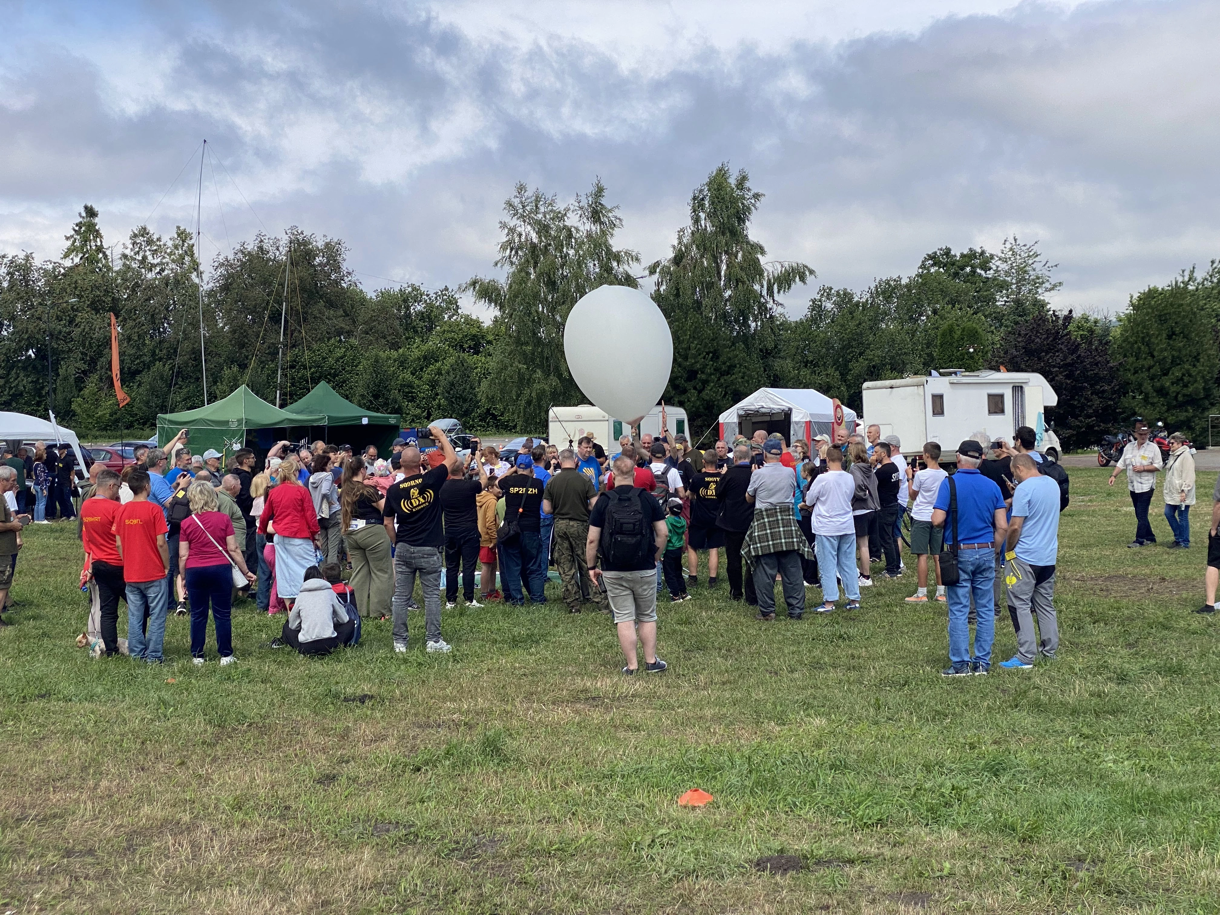 Start balonu w stratosferycznego w trakcie wydarzenia